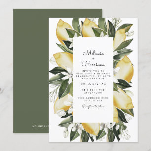 Invitation Dahlia - Citrus de citron Jardin de fruits tropica