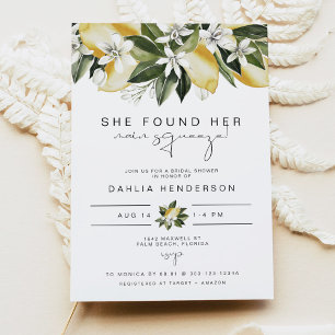 Invitation DAHLIA Été Citron Fête des mariées principale Sque