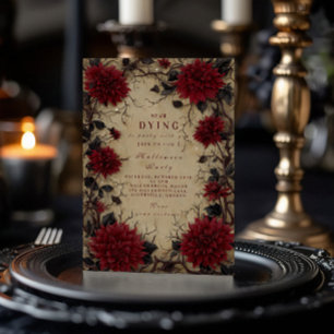 Invitation Dahlia foncé Haunted Rassemblement