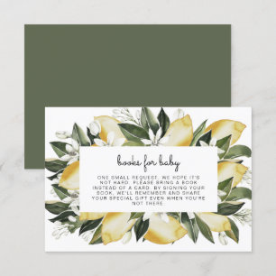 Invitation Dahlia - Livres de Baby shower Citrus pour bébés
