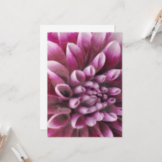 Invitation Dahlia rose