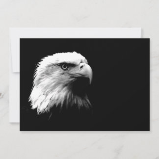Invitation d'aigle américain Black & White Bald