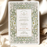 Invitation Daisies vintages Mariage Art Nouveau par Mucha Inv<br><div class="desc">Invitations de mariage Art Nouveau Vintage Daisy par Alphonse Mucha dans un design floral, romantique et fantaisiste. Les fleurs victoriennes complètent les polices art déco classiques. Entrez vos informations personnalisées, et vous avez terminé. Si vous souhaitez modifier la conception, cliquez simplement sur le bouton bleu "Customiser". Merci tellement pour considérer...</div>