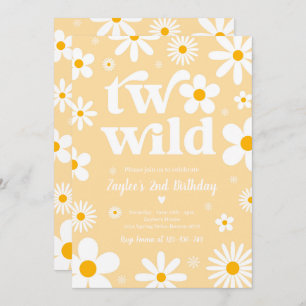 Invitation Daisy Anniversaire Boho Two Wild 2e Anniversaire
