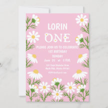 Daisy Anniversaire Boho Un 1er Anniversaire