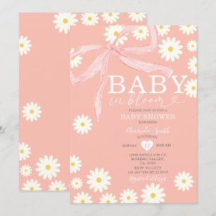 Invitation Daisy Baby in Bloom Baby shower