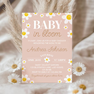 Invitation Daisy Baby in Bloom Boho Baby shower