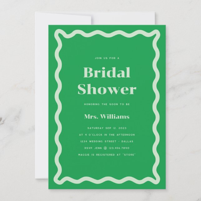Invitation Daisy Bridal Shower (Devant)