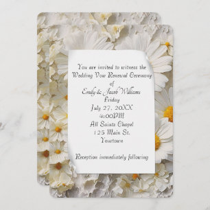 Invitation Daisy Collection Vow Renouvellement Mariage