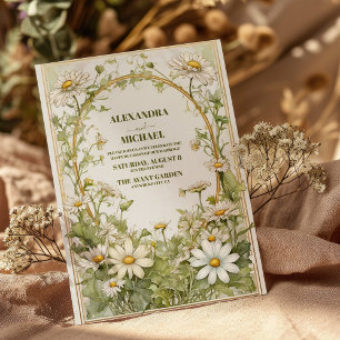 Invitation Daisy Fleur sauvage Mariage moderne