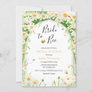 Invitation Daisy Garden et Bee Bride à Bee Bridal