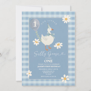 Invitation Daisy Little Silly Goose Balloon Boy 3e anniversai