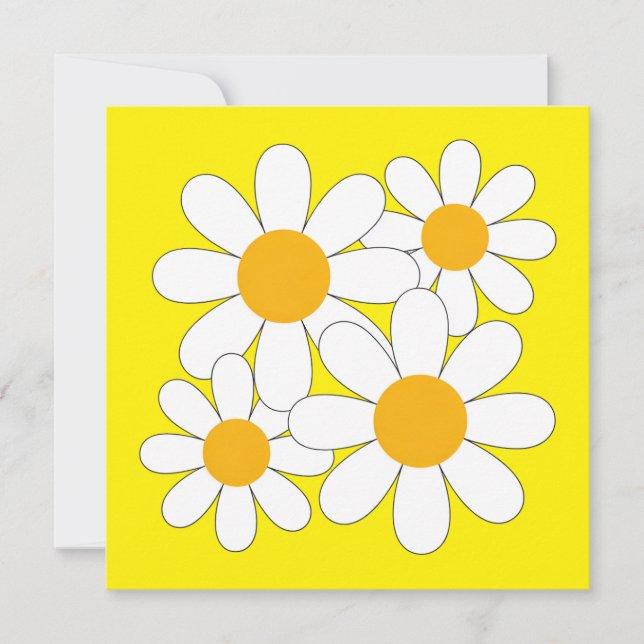 Invitation Daisy Lumineuse et Audacieuse (Devant)