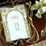 Invitation Daisy Tableau Numéros Vintage Art Nouveau Mariage<br><div class="desc">Art Nouveau Numéro de table de mariage Vintage par Alphonse Mucha dans un design floral, romantique et fantaisiste. Les fleurs victoriennes complètent les polices art déco classiques. Entrez vos informations personnalisées, et vous avez terminé. Si vous souhaitez modifier la conception, cliquez sur le bouton bleu "Customiser". Merci tellement pour considérer...</div>