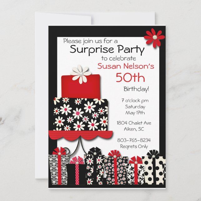 Invitation Daisys et diamants (Devant)