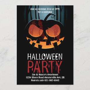 Invitation d'alerte de Halloween