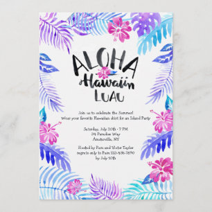 Invitation d'Aloha Hawaiian