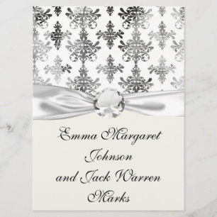 Invitation damas complexe en noir noir