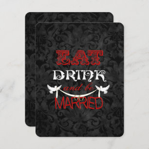 Invitation Damas mariage avec colombes