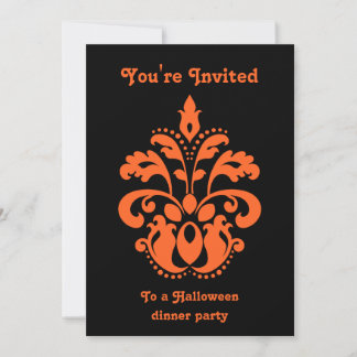 Invitation Damask Halloween