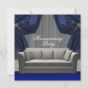 Invitation Damask Sofa Elegant Drapes House Party