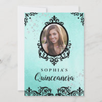 Damassé Photo de Quinceañera avec Étincelle de Sar