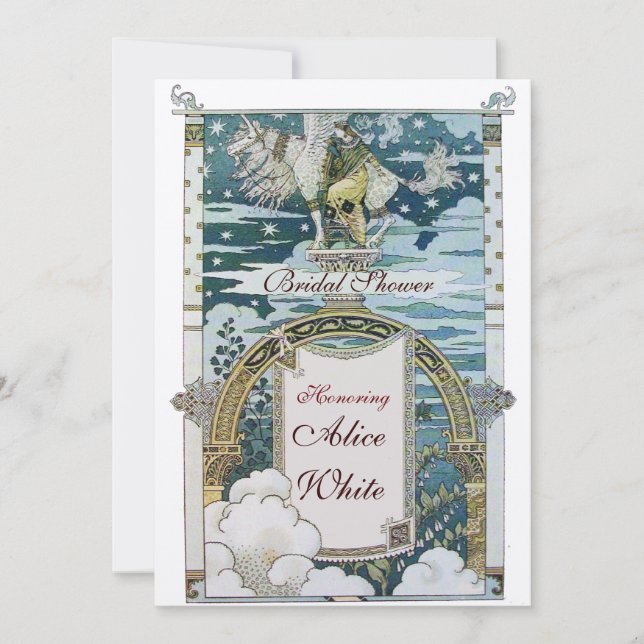 INVITATION DAME À LA LICORNE FÊTE DE MARIAGE (Devant)