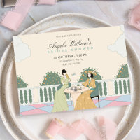 Dames thé jardin douche nuptiale
