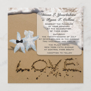 Invitation d'amour de Starfish Beach