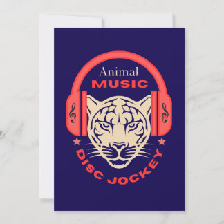 Invitation dance animal musical animals disc jockey cdj