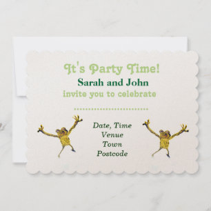 Invitation Dancing Frog Party Animal