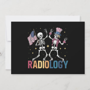 Invitation Dancing Skeleton Radiologie Radiologie Radiographi