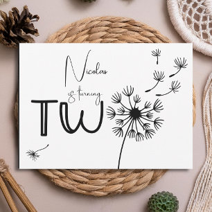 Invitation Dandelion deuxième anniversaire