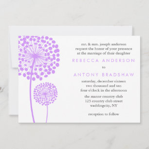 Invitation Dandelion souhaite Mariage