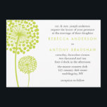 Invitation Dandelion souhaite Mariage<br><div class="desc">Les invitations de mariage modernes présentent une illustration vectorielle douce de deux pissenlits. Le design parfait pour votre mariage de printemps,  d'été ou de plein air,  douche nuptiale,  fête d'anniversaire,  etc. Art de Cocoa Studio</div>