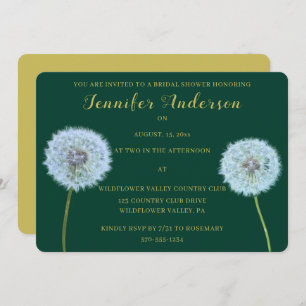 Invitation Dandelions Dandelion Horloges Mariage Fête des mar