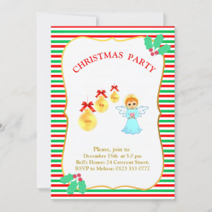 Invitation d'ange de fête de Noël