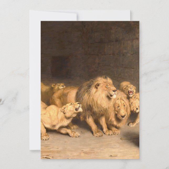 Invitation Daniel In The Lions Den 1872 Par Briton Riviere (Devant)