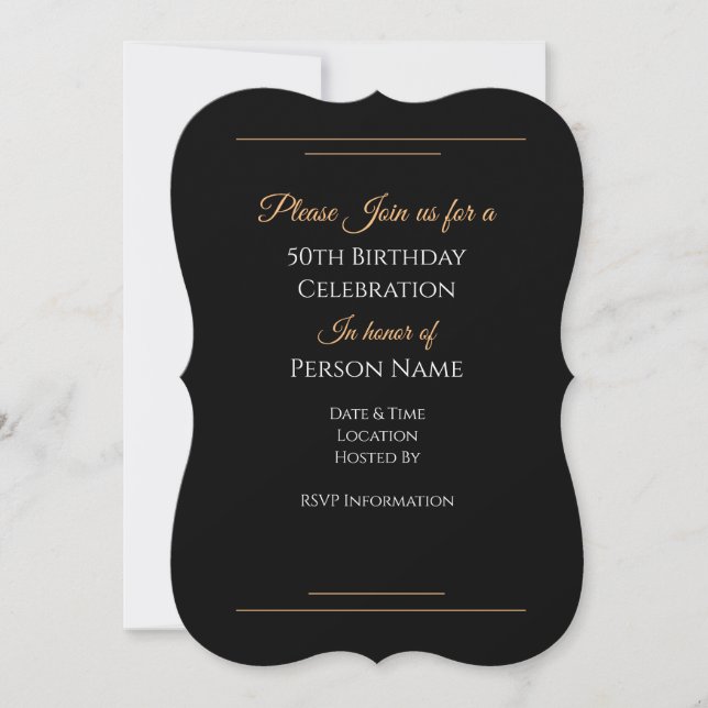 Invitation d'anniversaire (Devant)