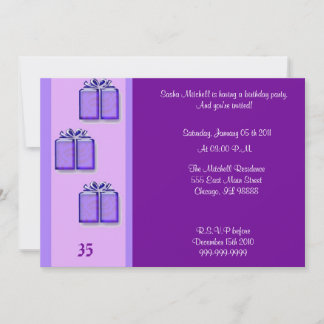 Invitation d'anniversaire