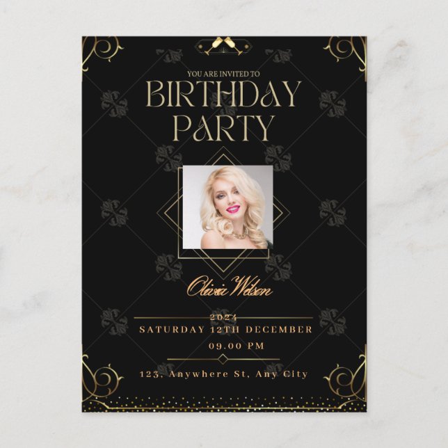 Invitation d'anniversaire (Devant)