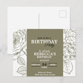 Invitation d'anniversaire