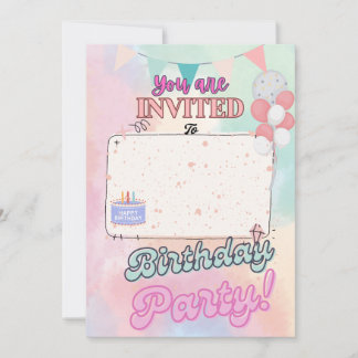 Invitation d'anniversaire