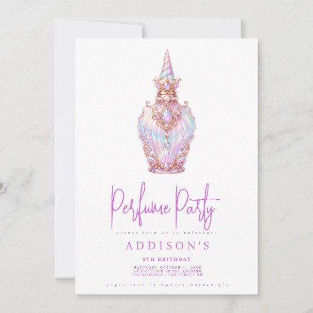 Invitation d'anniversaire (Devant)