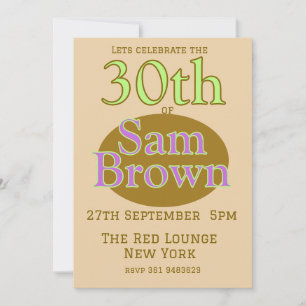 Invitation d'anniversaire