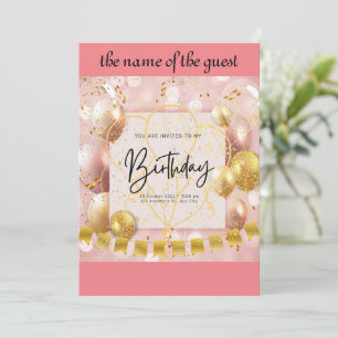 invitation d'anniversaire