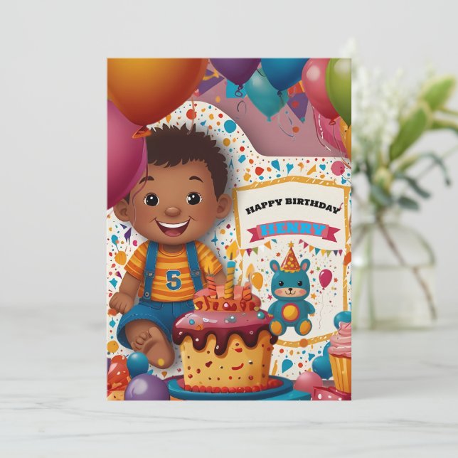 Invitation d'anniversaire (Debout devant)