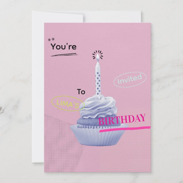 Invitation d'anniversaire (Devant)