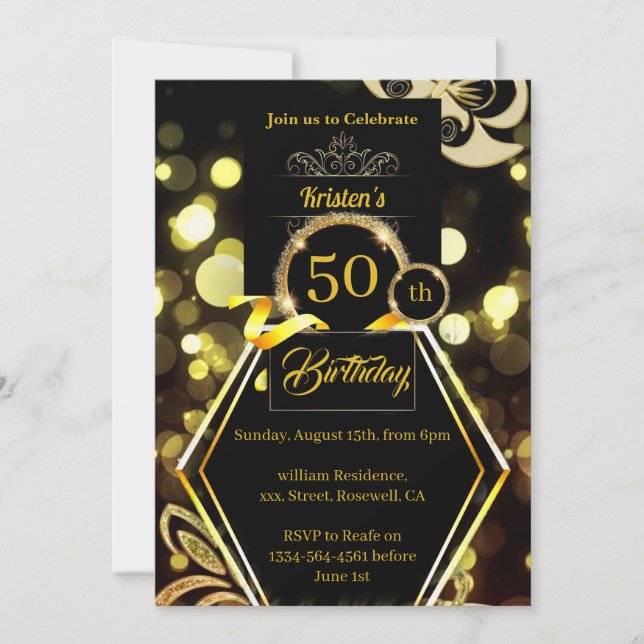 Invitation d'anniversaire (Devant)