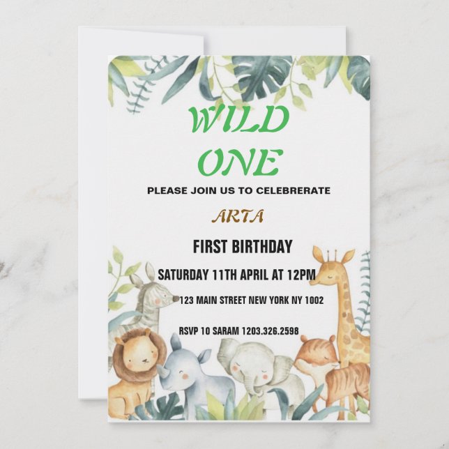 Invitation d'anniversaire (Devant)